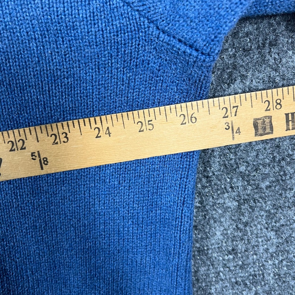 Polo Ralph Lauren Sweater Mens XXL Blue Mock Neck Button Cotton Pullover - Picture 6 of 7